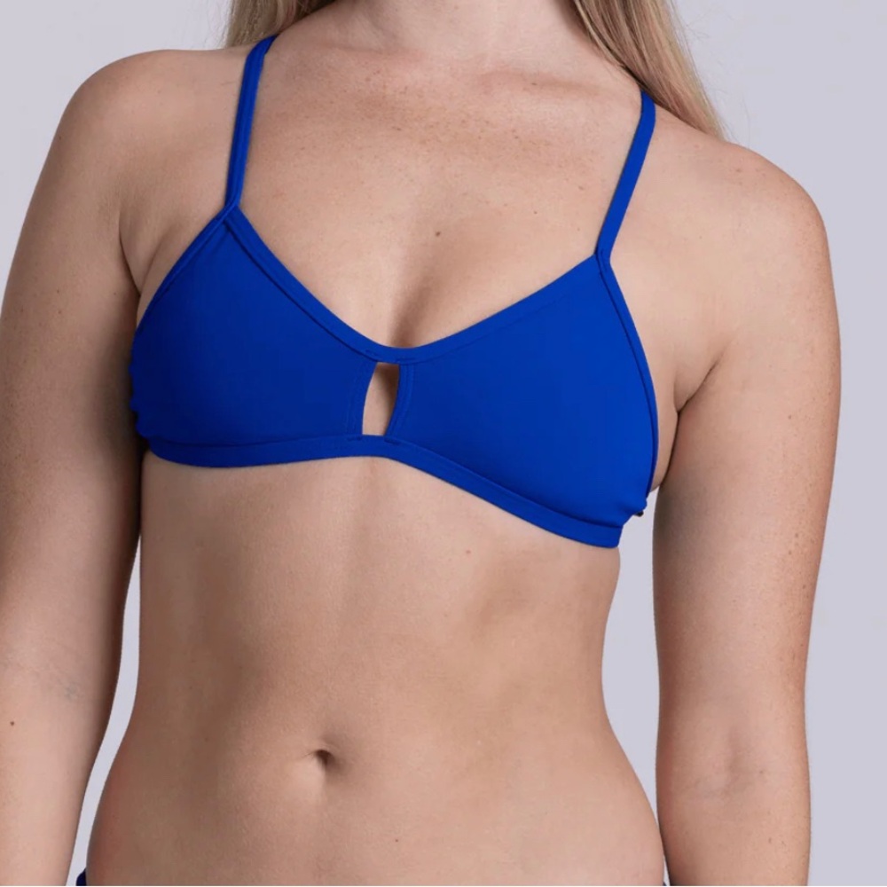 Jolyn vent blueberry bikini top